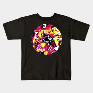 Abstract disc yellow Kids T-Shirt